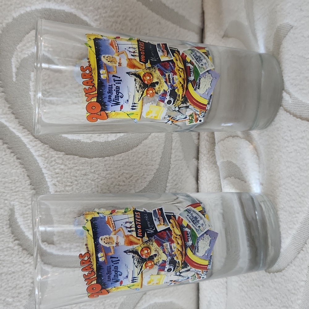 20 Years Hooters Commemorative Glasses